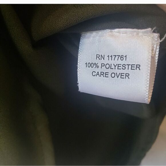 MILEAGE Army Green Sleeveless Utility Lightweight Blouse XL - Picture 5 of 7